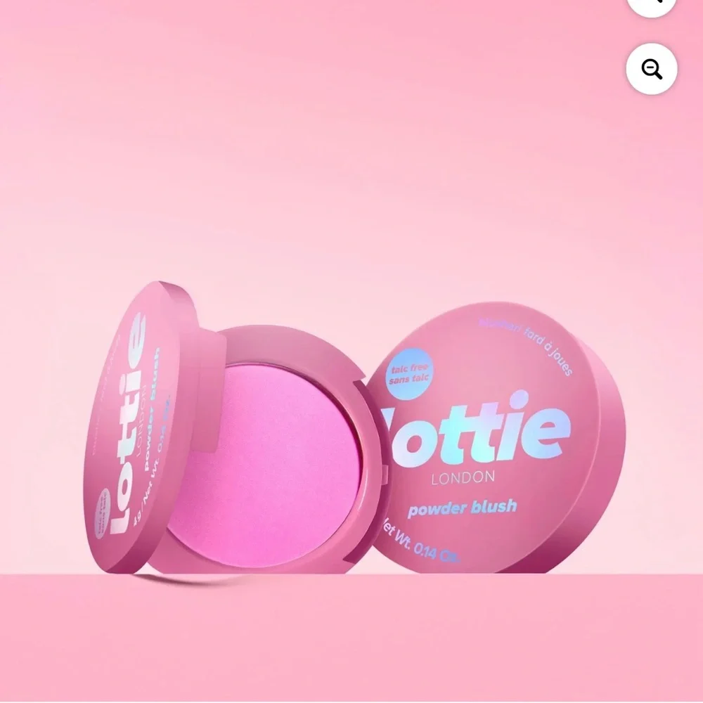Lottie London Powder Blush Universal Rosy, 100% Vegan & Talc-Free, 0.14 oz